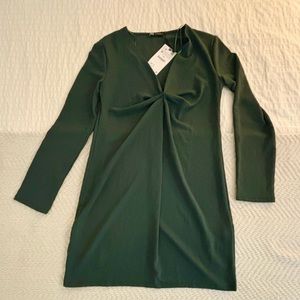 Green Long-Sleeve Dress